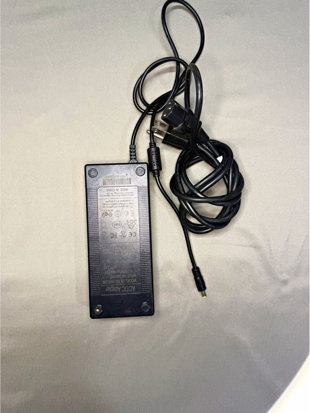 SHENZHEN AC/DC ADAPTER INPUT 100-240VAC 50/60HZ MAX 2.5A OUTPUT DC - 54.6V 3.0A